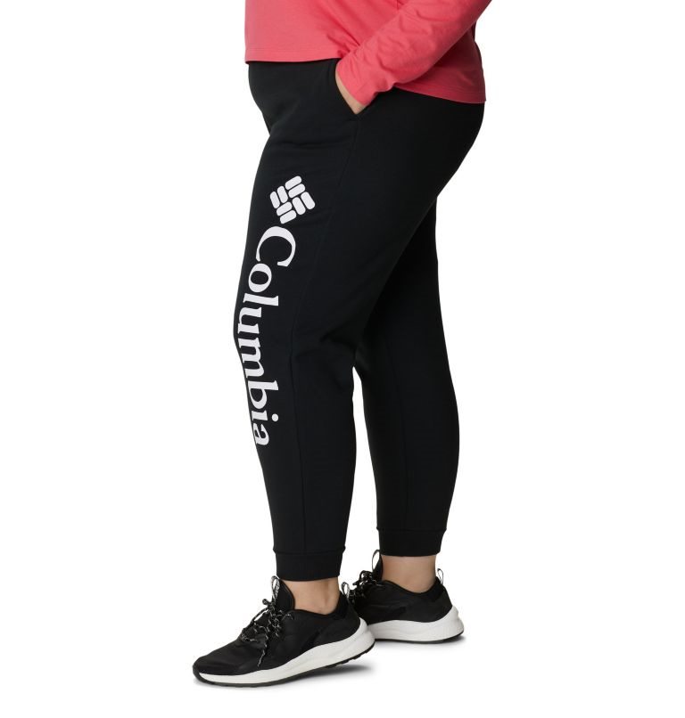 Pantaloni Jogger Columbia Logo Fleece Dama Negrii | Plus Size MQMASQ81Z